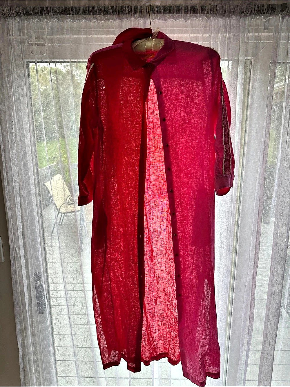 Villagallo Red Maxi Dress Size 36 Like New